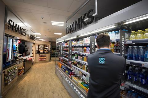 Clean, clear signage gives the store a modern look and feel.